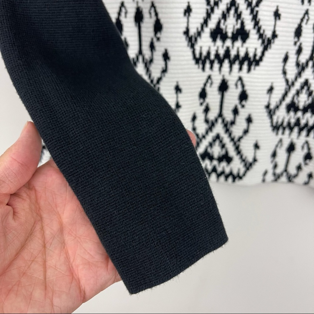 J. McLaughlin Pattern Raglan Sleeve Sweater - Picture 4 of 7